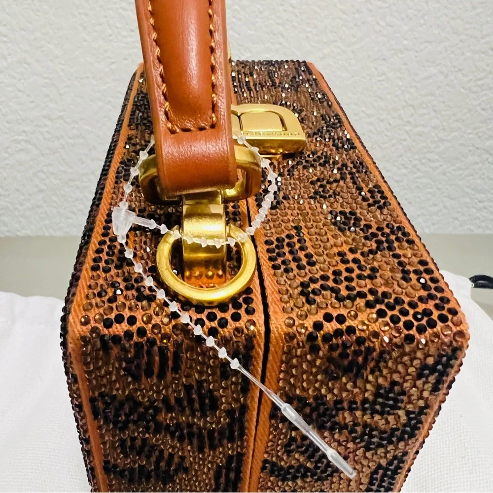 NEW BRANDON BLACKWOOD KENDRICK TRUNK IN CRYSTAL LEOPARD - Picture 12 of 16